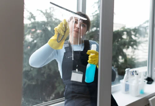 Nettoyage de vitres intérieures et extérieures à la Buxerette